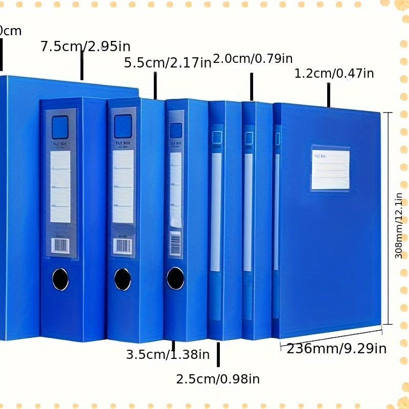 A4 Plastic Folding File Box Large Capacity File Storage Box
