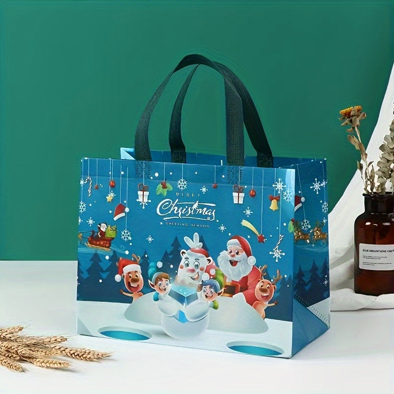 8 Reusable Christmas Gift Bags With Reinforced Handles