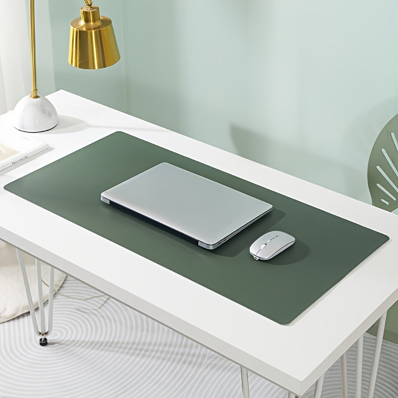 Double Sided Faux Leather Light Up Office Desk Mat