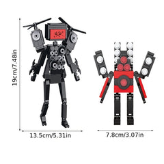 TV Man Toilet Man Building Block Monster Toy For Kids And Boys