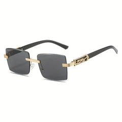 Leopard Head Sunglasses with Case & Cloth