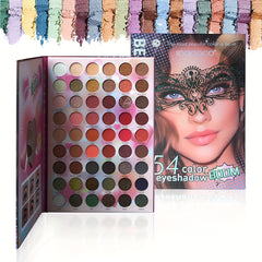 54 Colors Eyeshadow Palette Matte Shimmer Highly Pigmented Waterproof Makeup