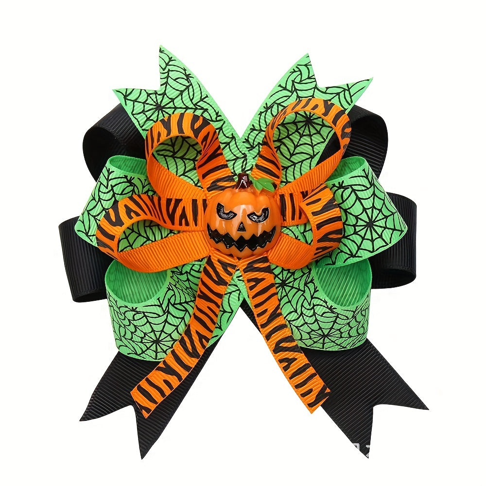 Layer Bow For Kids Halloween Hairbow Clip