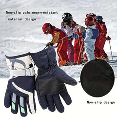 Youth Skiing Gloves - Waterproof & Windproof Winter Outdoor Sports Gloves