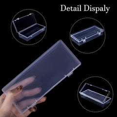 Small Plastic Storage Box with Hinge Cover for Beads & Crafts