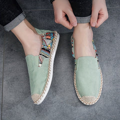Men's Slip-On Espadrilles Loafers Comfortable Walking Shoes