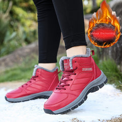 Women's Non-slip Winter Boots Plus Velvet Thickened Warm Outdoor Hiking Shoes