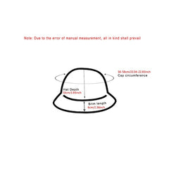 Letter Print Reversible Men's Bucket Hat