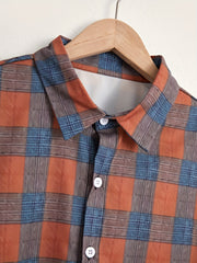 Men's Plaid Long Sleeve Shirt Spring Autumn