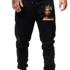 Men's Drawstring Sweatpants Loose Casual Jogger Pants