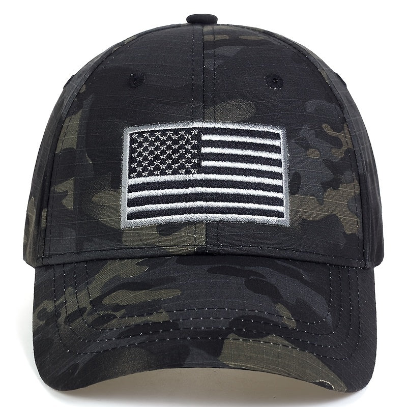 American Flag Embroidered Baseball Cap