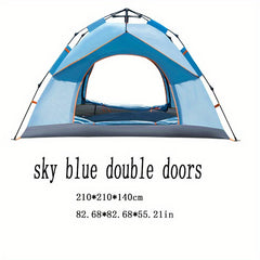 Automatic Tent Outdoor Camping 3-4 People Waterproof Mosquito Sunscreen