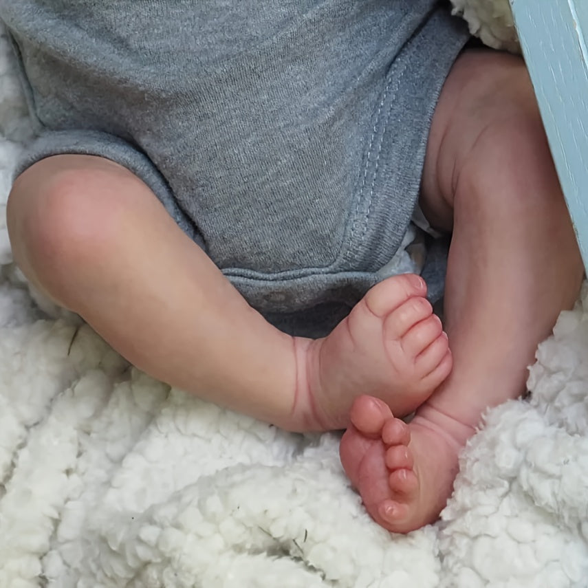 Reborn Doll Cloth Body Toy With 3D Handemade Marble Texture Skin