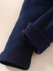 Toddler Girls Fleece-Lined Leggings with Ruffled Skirt