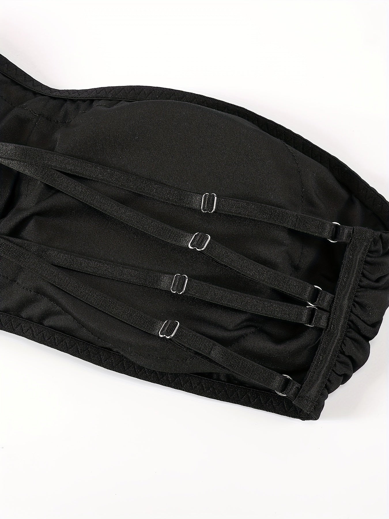 Bandeau Bra Crossback Removable Pads