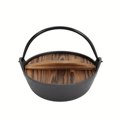 Cast Iron Casserole Dish Pot Pan for Cooking Camping Outdoor Decor