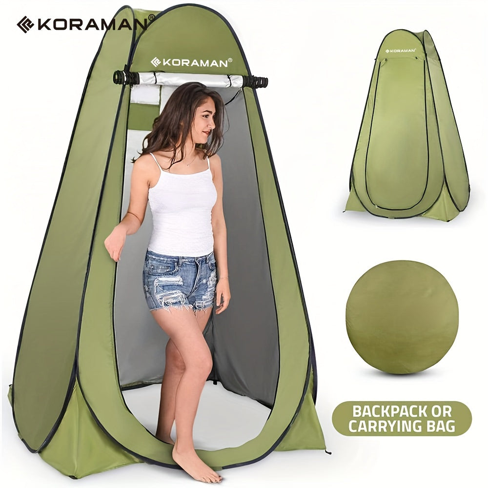 KORAMAN Portable Pop Up Camping Shower Tent Privacy Changing Tent