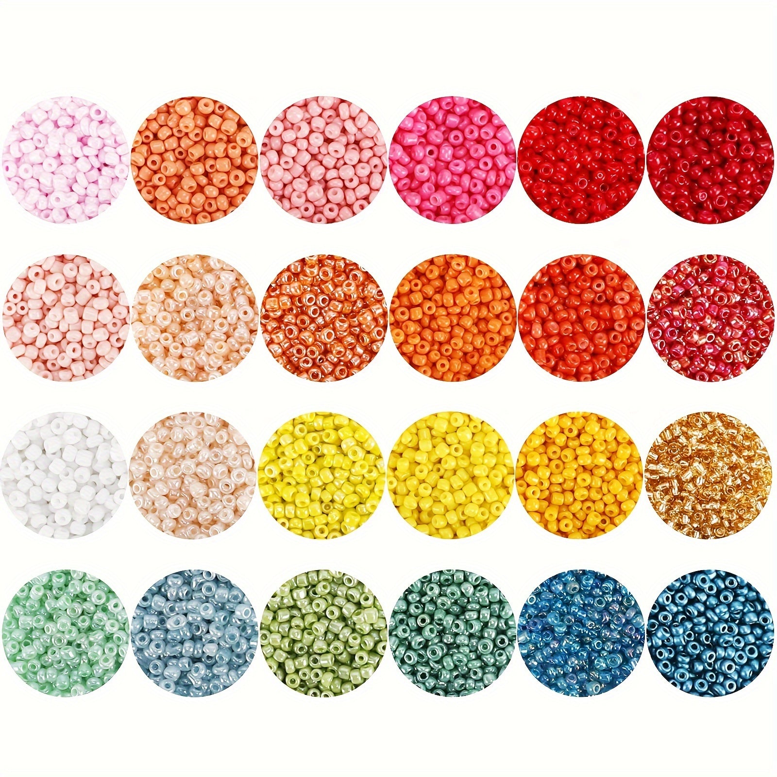 44000pcs 2mm 48 Colors Seed Beads + Storage Boxes for DIY Jewelry Making