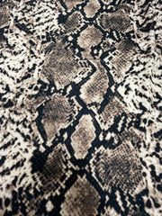 Snake Skin Print Long Sleeve Open Front Cardigan