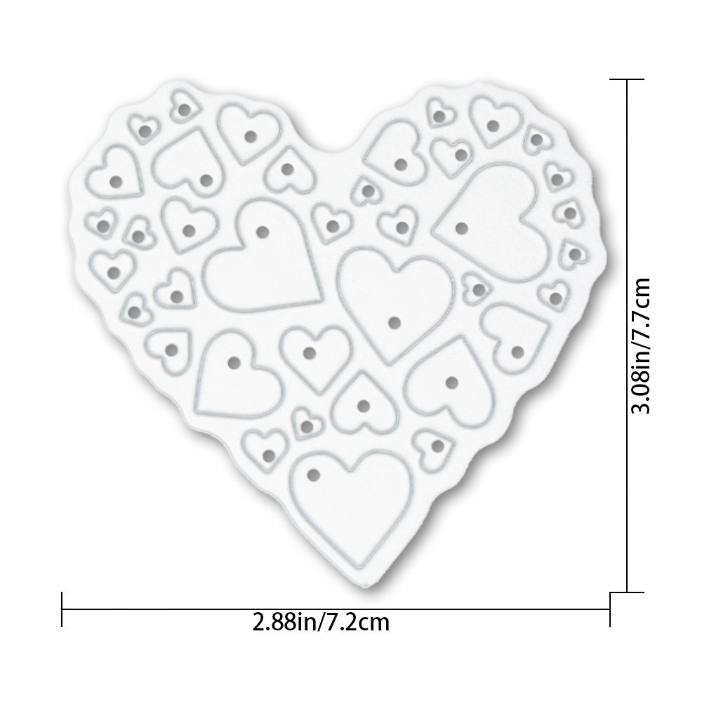Metal Cutting Dies Heart Love Decoration Scrapbook Paper Craft DIY