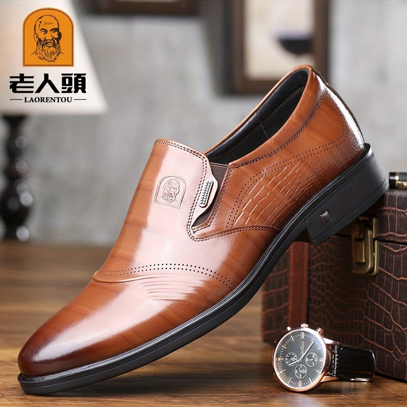 Men's Pointed Toe Oxford Shoes Non Slip Formal Shoes For Wedding