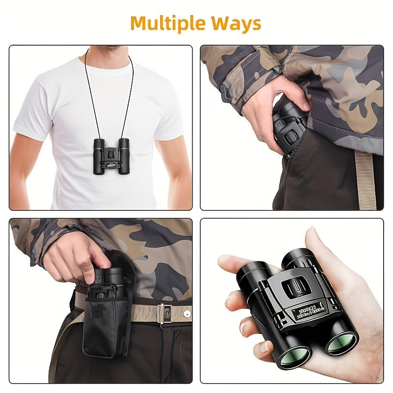 Mini Portable High Magnification Binoculars HD Lenses