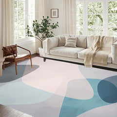 Soft Fluffy Plush Area Rugs Geometric Shaggy Rugs for Bedroom Living Room
