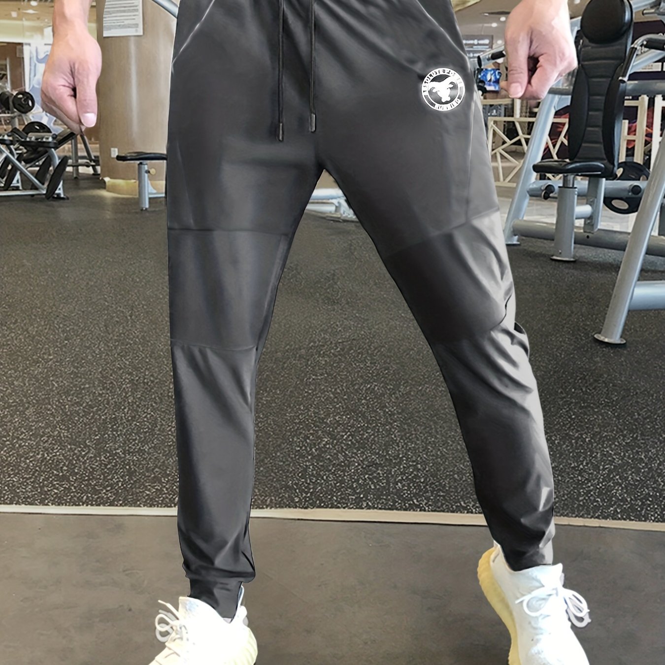 Small Cartoon Print Men's Casual Joggers Pants