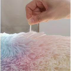 Luxury Plush Soft Area Rug for Bedroom Living Room - Tie Dyed Shag Furry Carpet