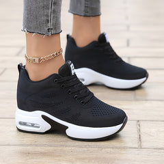 Hidden Heel Air Cushion Platform Walking Shoes For Women