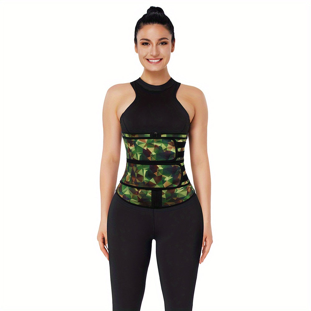 Geometric Pattern Tummy Wrap Tummy Control