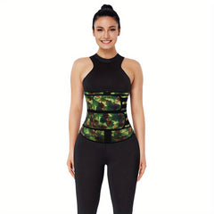 Geometric Pattern Tummy Wrap Tummy Control