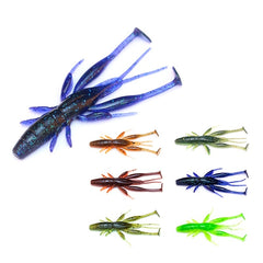 8pcs 2.7g Floating Shrimp Lure Elastic Soft Bait Fishing Accessories