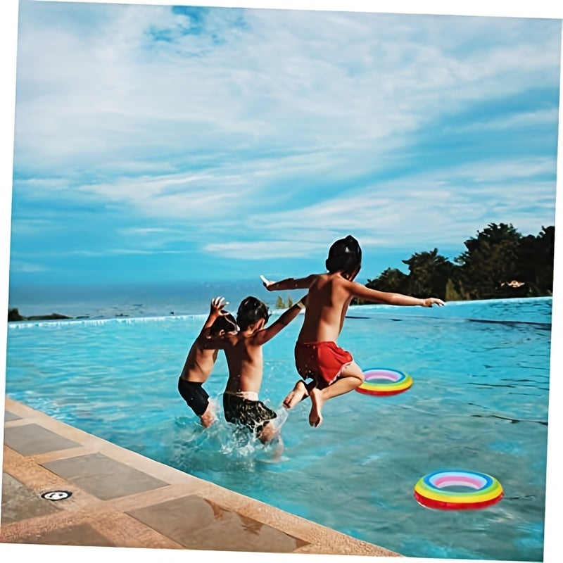 Rainbow Watermelon Inflatable Pool Party Float for Adults & Kids