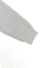 Casual Cardigan Women's Plus Solid Ribbed Batwing Sleeve