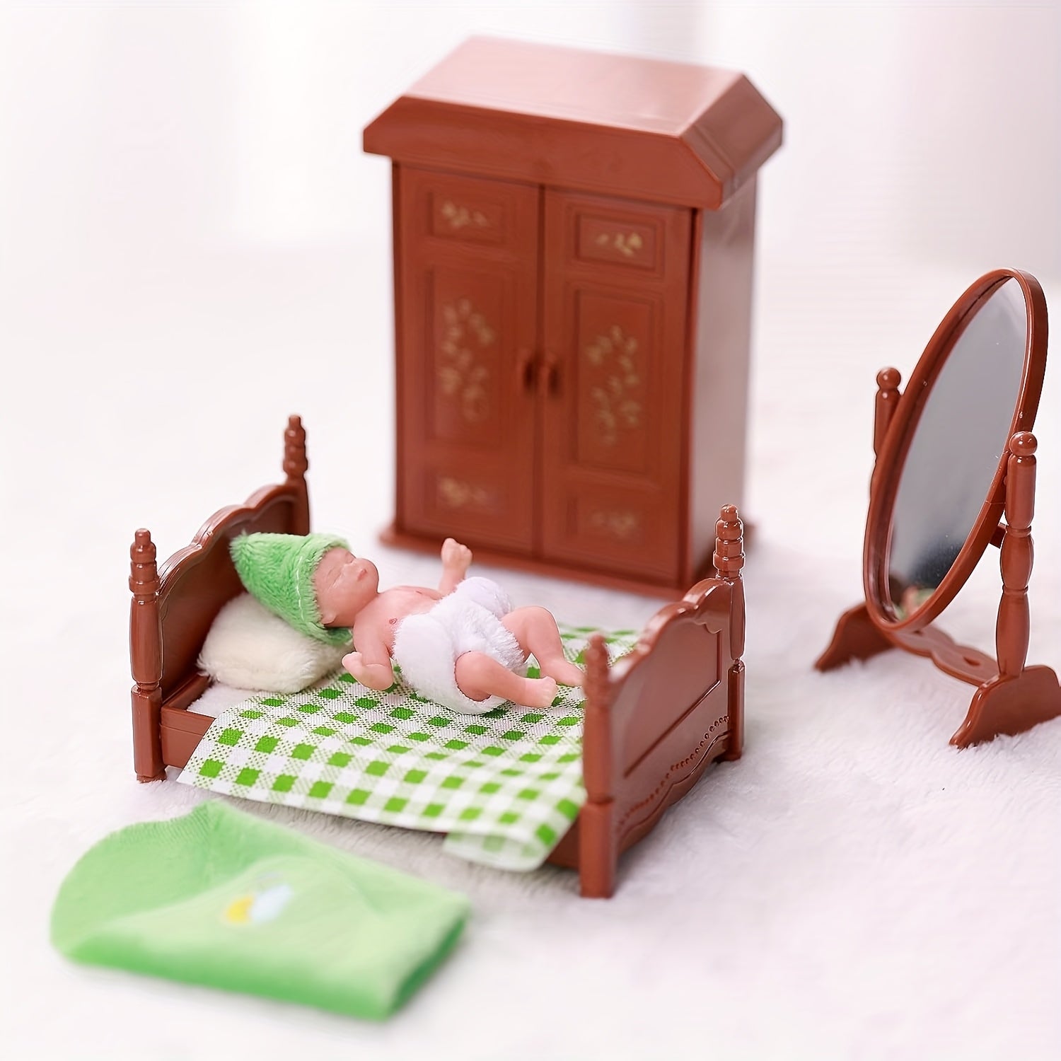 3" Mini Silicone Baby Dolls Realistic Newborn Full Silicone Sleeping Baby Dolls