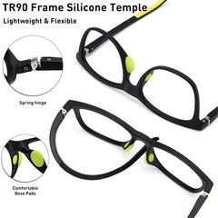 Anti Light TR90 Frame Sports Glasses for Boys
