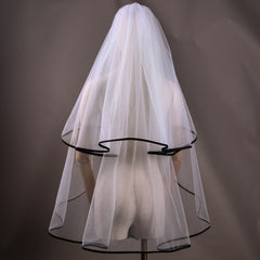 Floral Hairpin Lace Bridesmaid Veil for Weddings