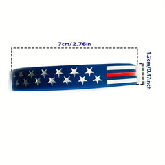 Flag Silicone Bracelet Lightweight Fashionable and Durable