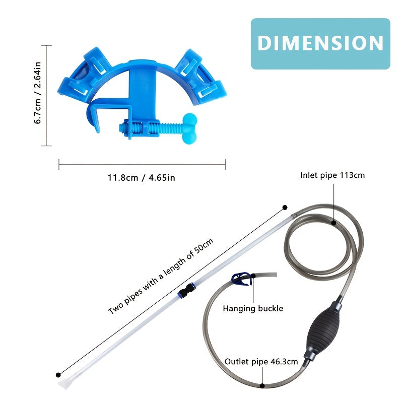 Fish Tank Water Changer Suction Pump Sand Washer