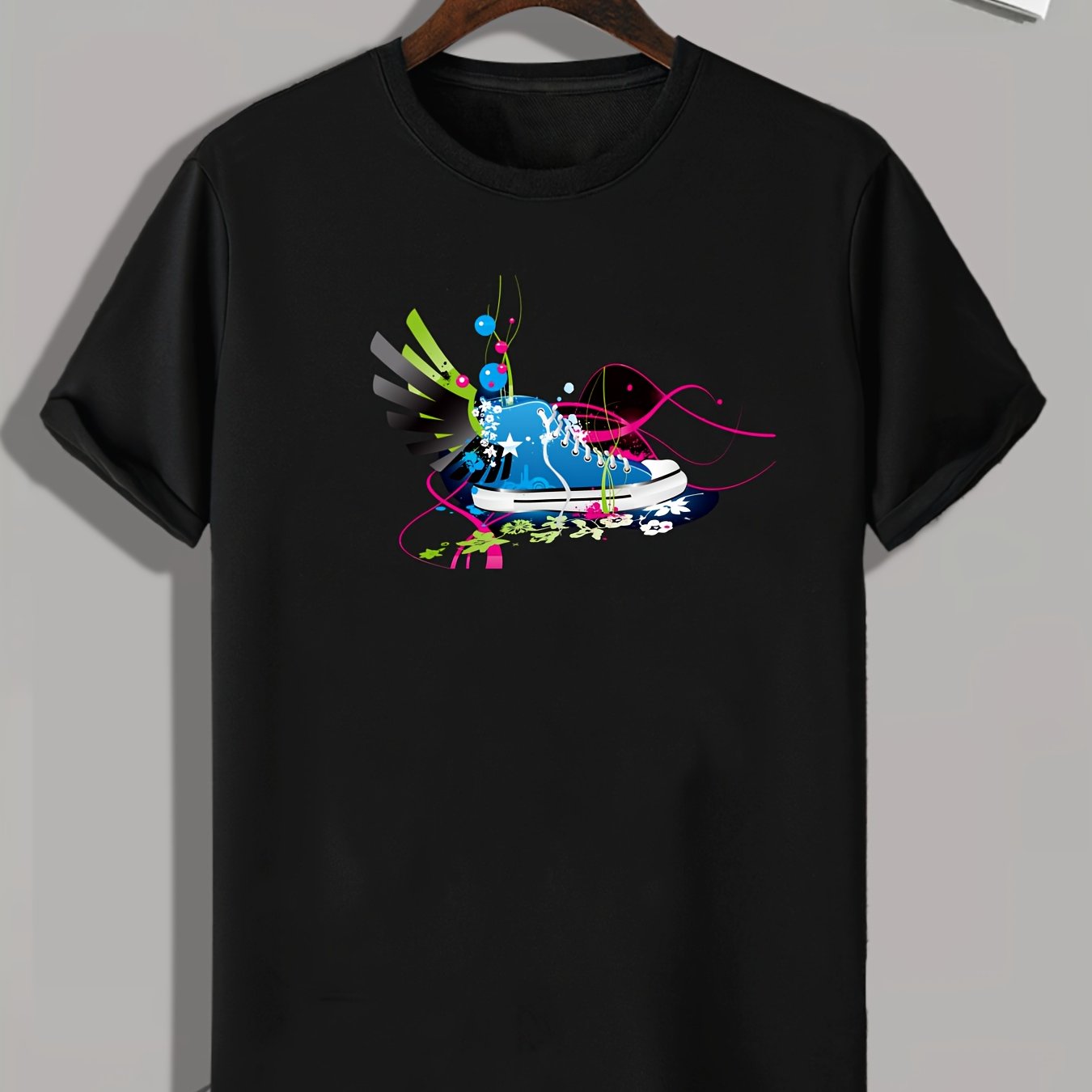 Sneaker Pattern Print Men's Comfy Sports T shirt