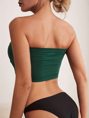 Strapless Seamless Wrap Chest Bra Intimates Underwire Tube Top Lingerie