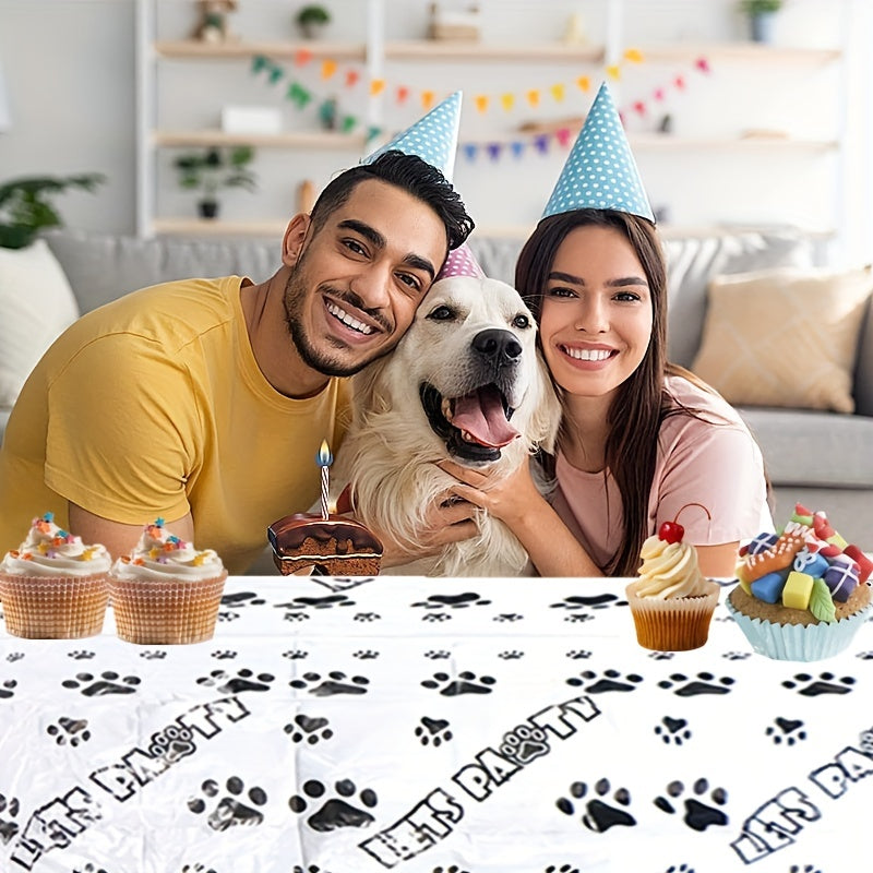 Dog Paw Prints Party Supplies Set