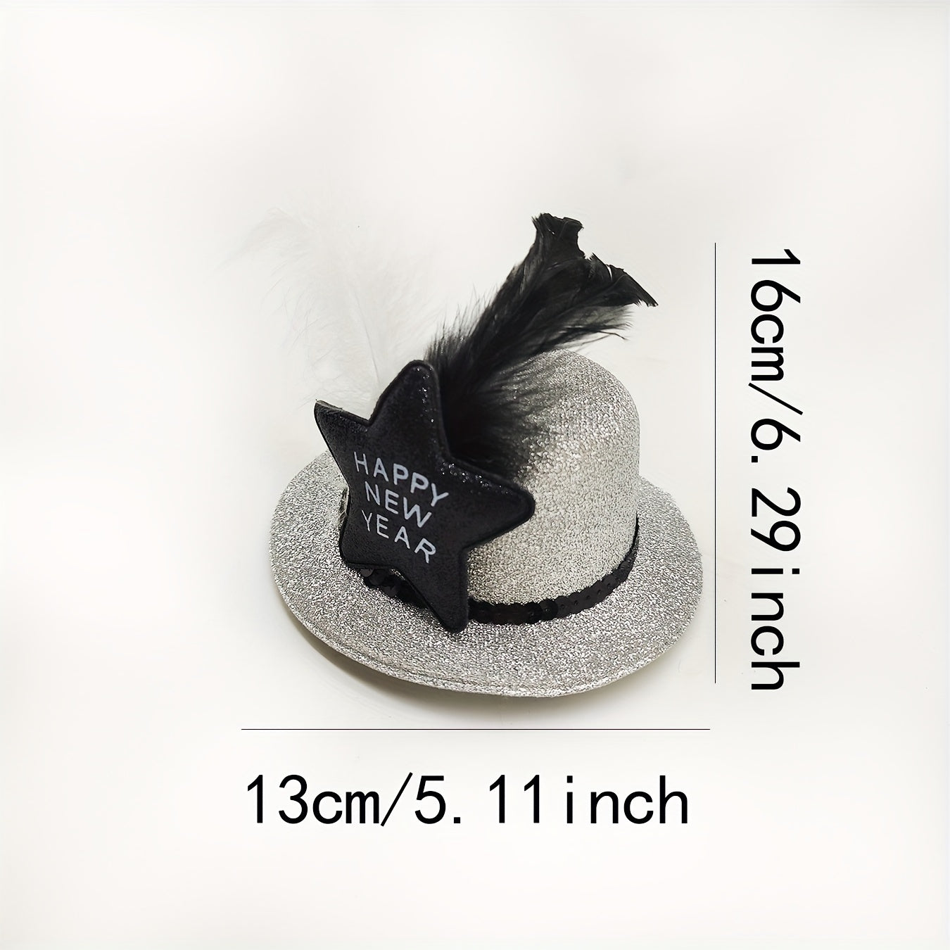 DIY Pentagram Feather Beanie Hat Hairpin Headdress