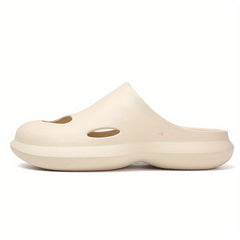 Men's Closed Toe Hollow Out Clogs - Soft Sole Walking Sandals