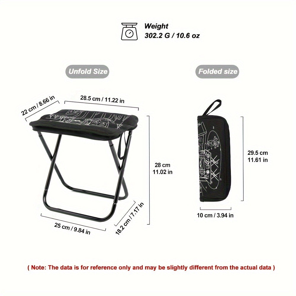 Widesea Foldable Stool For Camping Hiking Travel Outdoor Fishing