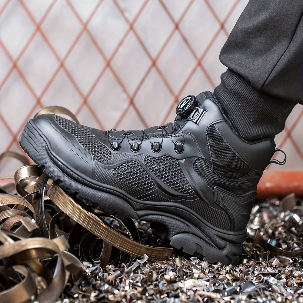 Rotary Buckle Safety Shoes Puncture Proof Work Shoes