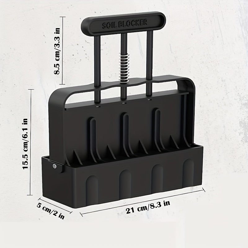 Hand Held 4 Cell Soil Block Maker 5 08 Cm Tool for Seed Starting