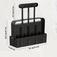 Hand Held 4 Cell Soil Block Maker 5 08 Cm Tool for Seed Starting