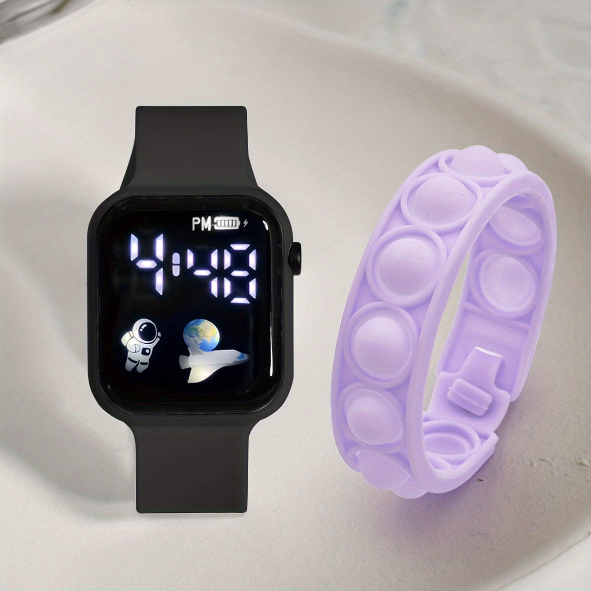 Boys 12-18 LED Bubble Spaceman Watch